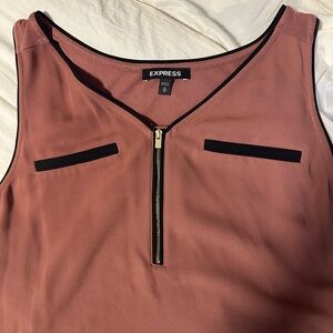 Express Women's Mauve Sleeveless Top